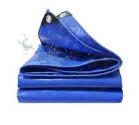 Tarpaulin Cover 1.1 x 2.9 m with Reinforced Loops - Tear-Resistant UV Protection Tarp Groundsheet Sheet Cover with Rope Waterproof for Multipurpose Outdoor Use, Blue