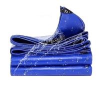 Tarpaulin Cover 4.7 x 14 m Anti-Uv Waterproof Tarp Cover, Mould-Resistant, Easy to Wash Garden Dry up with Rope Waterproof for Multipurpose Outdoor Use, Blue