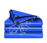 Tarpaulin Cover 500 x 650 cm with Reinforced Loops - Tear-Resistant UV Protection Poly Tarps Waterproof for Outdoor with Rope Waterproof Cover for Multipurpose Outdoor Use, Blue