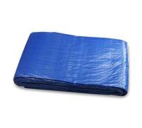 Tarpaulin Cover, Waterproof, Weatherproof, Frost-Resistant, UV Protection, Universal, Multipurpose, Groundsheet, Camping, Boating, Hiking (BLUE, 6 x 8 m)