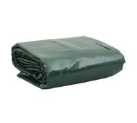 Tarpaulin Green 4 x 8 m Canvas with PVC Coating 650 g/m² Tear-Resistant Waterproof UV-Resistant with Eyelets and Edge Reinforcement for Garden Camping Car Boat Furniture Pendant