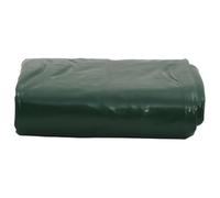 Tarpaulin Green 5 x 7 m Canvas with PVC Coating 650 g/m² Tear-Resistant Waterproof with Eyelets and Edge Reinforcement for Garden Camping Car Boat Trailer Protection in Wind and Weather
