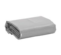 Tarpaulin Grey Canvas with PVC Coating 5 x 5 m 650 g/m² Tear-Resistant Waterproof UV-Resistant with Eyelets and Edge Reinforcement for Garden Camping Car Boat Furniture Protection