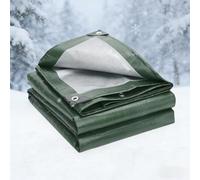 Tarpaulin Heavy Duty 1.2 x 5 m Heavy Duty, Pe Material, Waterproof Tarp Sheet Cover Groundsheet Reinforced Edges, with Eyelets for Car, Pool, Caravan, Garden, Green