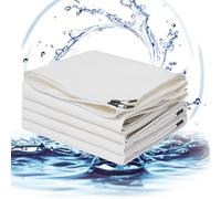 Tarpaulin Heavy Duty 1.5x2m 1.5x3m 2x2m White PVC Tarp Waterproof with Reinforced Edges for Greenhouse, Furniture Covers, Tent(1.5x2m)