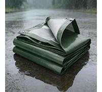 Tarpaulin Heavy Duty 200 x 780 cm UV Protection, Waterproof, Heavy Duty Tarpaulin Sheet, Builders Tarp Reinforced Edges, with Eyelets for Garden Lawn Plants Chicken, Green