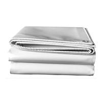 Tarpaulin Heavy Duty Waterproof 4x6m 4x7m 4x8m White Canvas Tarp Sheet Cover Protects Against Water, Rip and Tear Proof, Cold Weather(4x6m(13.1ftx19.7ft))