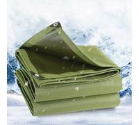 Tarpaulin Heavy Duty Waterproof Thicken Canvas Tarp Sheet with Eyelets Ground Sheet Cover for Outdoors Truck Car Boat Camping Tarp Sheet, Green (Size : 2x4m)