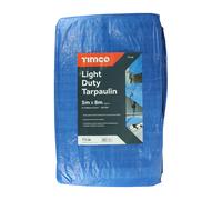 Tarpaulin - Light Duty (Size 5 x 8m - 1 Each) Timco Blue One Size