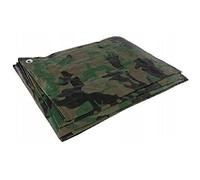 Tarpaulin Regular And Heavy Duty Waterproof Cover Tarp Ground Sheet Multi Sizes Transparent Blue Silver Clear Camo Army (Camo (90GSM), 1.5 x 5m)