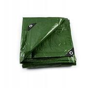 Tarpaulin Regular And Heavy Duty Waterproof Cover Tarp Ground Sheet Multi Sizes Transparent Blue Silver Clear Camo Army (Green (90GSM), 2 x 8 m,)