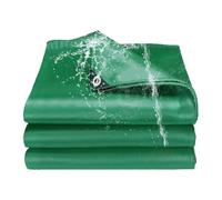 Tarpaulin Sheet 2.4 x 4 m Waterproof & Heavy Duty, Uv, Dust, Rain, Snow Protection Tarp Groundsheet Sheet Cover with Rope Waterproof Cover for Multipurpose Outdoor Use, Green