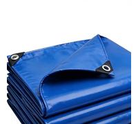 Tarpaulin Sheet 210 x 230 cm Rainproof Tarp Uv Tear Resistant PVC Tarpaulin Sheet Tent with Reinforced Eyelets Thicken for Garden, Gazebo, Blue