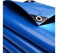 Tarpaulin Sheet 230 x 330 cm Heavy Duty, Mould-Resistant, Easy to Wash - PVC Material, Reinforced Edges Waterproof Tarpaulin Tarpaulins Tarp for Garden, Gazebo, Blue