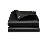 Tarpaulin Sheet 240 x 350 cm Weatherproof Windproof Uv-Resistant Camping Ground Sheet Pe Material, Mould-Proof for Garden Furniture Camping Ground Truck Cover, Black