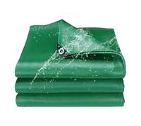 Tarpaulin Sheet 590 x 960 cm with Reinforced Loops - Tear-Resistant UV Protection Water-Resistant Ground Sheet with Rope Waterproof Cover for Multipurpose Outdoor Use, Green