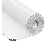 Tarpaulin Transparent Polyethylene 3x5m with Aluminium Eyelets & Rope Edge Yard