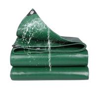 Tarpaulin Waterproof 195 x 480 cm with Reinforced Loops - Tear-Resistant UV Protection Waterproof Tarps with Rope Cover for Multipurpose Outdoor Use, Green