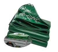 Tarpaulin Waterproof 210 x 340 cm with Reinforced Loops - Tear-Resistant UV Protection Waterproof Tarps with Rope Cover for Multipurpose Outdoor Use, Green