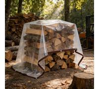 Tarpaulin Waterproof 220 x 290 cm 80 G M², Windproof Tear Resistant, Weatherproof, Frost-Resistant, Uv-Resistant, Clear Tarpaulin Waterproof Heavy-Duty for Garden, colorless