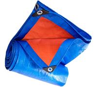 Tarpaulin Waterproof Heavy Duty 1.3 x 3.3 m Camping Ground Sheet 160 G ㎡, Windproof Tear Resistant Multipurpose, Reinforced Eyelets for Garden Furniture Camping Truck, Blue