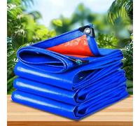 Tarpaulin Waterproof Heavy Duty 120 x 200 cm Heavy-Duty Thicken Waterproof Groundsheet Tarp Sheet Cover Rubber Strengthened Corners for Garden, Wood, Bike, Tools, Building, Blue