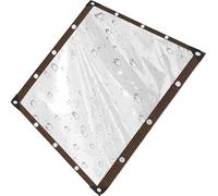 Tarpaulin Waterproof Heavy Duty 220 x 290 cm Transparent Tarp Sheet 80 G M², Weatherproof, Frost-Resistant, Universal with Eyelets and Rope for Garden, Greenhouse, B