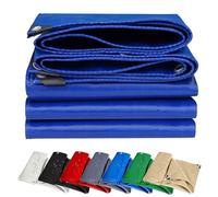 Tarpaulin Waterproof Heavy Duty 320 x 700 cm Weatherproof, Windproof, Heavy Duty Cover Tarp Tent Sheet for Garden Furniture Shed Camping, Blue