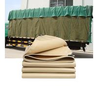 Tarpaulin Waterproof Heavy Duty 550g/m² 100% Waterproof Tarps Multi-Purpose Cover for Kennels Chicken Coops Fishpond Hay Log Pile Roof Trailer Outdoor Furniture Ground Sheet(Size:1.5x2m1.5x2m)