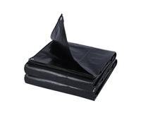 Tarpaulin Waterproof Heavy Duty 590 x 800 cm Waterproof Reinforced Eyelets Thick Durable Lightweight Mould-Resistant Dust Universal Tarp for Garden, Black