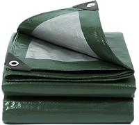 Tarpaulin Waterproof Heavy-Duty for Outdoor,3x6m 130GSM Polyethylene Tarp Cover with Grommets,UV/Tear Resistant PE Tarpaulin Sheet for Patio Enclosures for Plants Gardens Chicken Coops