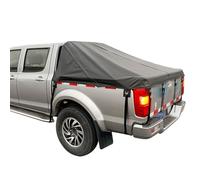 Tarpaulin Waterproof Heavy Duty Pickup Truck Bed Cover Truck Bed Tarp Cover Waterproof Pickup Truck Bed Cover For Multipurpose Outdoor Use(Black,6.5-ft. Bed)