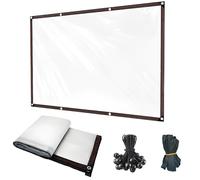 Tarpaulin Waterproof Heavy Duty PVC Clear Tarp With Eyelets, 1 2 3 4 5 6m Transparent Waterproof Covers For Garden Patio Lawn Plants Greenhouse Or Barn(3x6m)