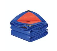Tarpaulin Waterproof Tarp Sheet Cover 4m x 6m 160GSM Mould-Proof/UV/Tear Resistant PE Tarpaulin Sheet for Universal Covering Garden Furniture Camping Ground Sheet