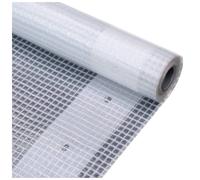 Tarpaulin White 1.5x10m LDPE with HDPE Mesh 260g/m² Tear & UV Resistant 7cm Hem