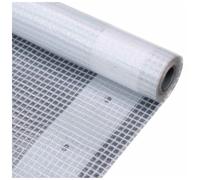 vidaXL Leno Tarpaulin 3x2m White Ground Sheet Cloth Cover Tarp Film Foil Grid