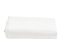 Tarpaulin White 1 x 2.5 m Canvas with PVC Coating 650 g/m² Tear-Resistant Waterproof with Eyelets UV and Mildew Resistant for Garden Camping Car Boat Furniture Protection