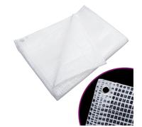 Tarpaulin White 2x3m LDPE with HDPE Mesh 140g/m² Eyelets 50cm Spaced Aluminium+