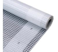1/2x Leno Tarpaulin White Ground Sheet Cloth Cover Tarp Multi Sizes vidaXL