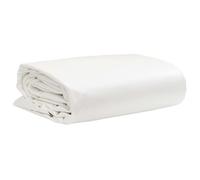 Tarpaulin White 4 x 8 m 650 g/m² Canvas with PVC Coating Tear-Resistant Waterproof UV-Resistant Versatile for Garden Camping Car Boat Furniture Trailer Protection