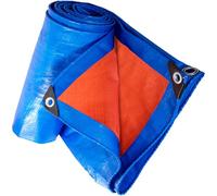 Tarpaulins 4.9 x 6.5 m Cover Tarp Ground Sheet 160 G ㎡, Frost-Resistant, Multipurpose, Reinforced Eyelets for Garden Furniture Camping Truck, Blue