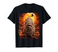 Tarpon Fish Mummy in Creepy Pumpkin Patch on Halloween Night Value Graphic T-Shirt