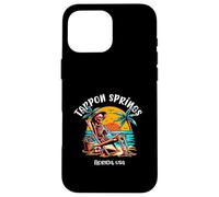Tarpon Springs Florida Funny Skeleton in the Hot Sun Design Case for iPhone 16 Pro Max