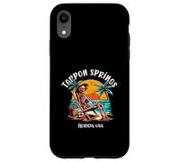 Tarpon Springs Florida Funny Skeleton in the Hot Sun Design Case for iPhone XR