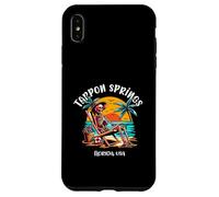 Tarpon Springs Florida Funny Skeleton in the Hot Sun Design Case for iPhone XS Max