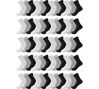 Tarpop 150 Pairs Mens Socks in Bulk Pack Socks Adult for Homeless Sports Ankle Moisture Wicking for Men Women, Black, White, Gray, 5-9