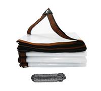 Tarps, Clear Tarpaulin Waterproof,Heavy Duty Large Transparent Tarpaulin, Cover Tarp with Eyelets & Rope for Garden Outdoor Camping Caravan Greenhouse Chicken Rabbit Hutch (6x15m)