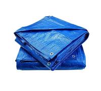 Tarps Clothing Estates - BLUE TARP SHEET Tarpaulin Camping Strengthened Waterproof Heavy Duty Lightweight 60 g/sm Farm Agricultural Equipment Garden Body Shop Garage Car Cover (1.5 m x 2 m)