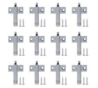 Tarqite 12 Pcs Soft Close Dampers, Soft Close Quiet Closer Damper Buffers for Kitchen Cabinet Door Drawer, with 24 Pcs Screws,Universal Fit (Gray)