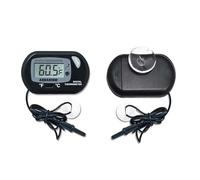 Tarqite Fish Tank Thermometer - Aquarium Digital Thermometers with Probe & Suction Cup - Large LCD Display for Fish Tanks, Reptile Habitats & Marine Aquariums °C/°F Switchable, 2-Pack